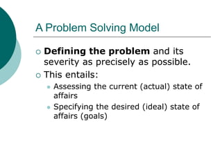 Ppt on problem solving | PPT