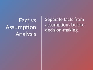 Facts Analysis Comprehensive Guide to Root Cause Analysis and Problem Solving ...