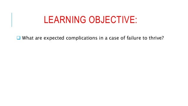 failure thrive meaning
