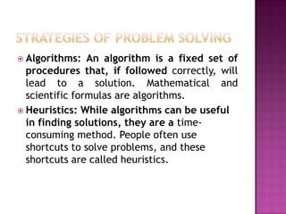 Problem solving and critical thinking 1 | PPT