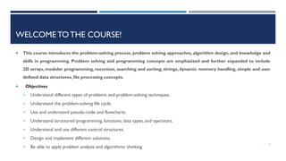 Comprehensive Guide to Problem Solving and Programming Concepts | PDF