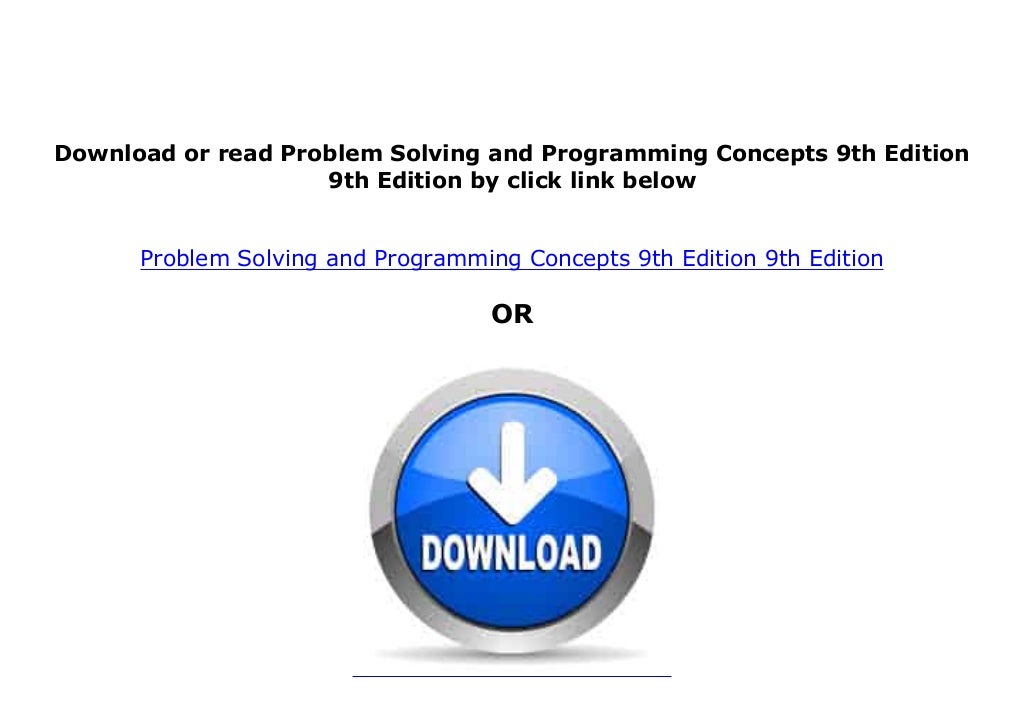 Download or read Problem Solving and Programming Concepts 9th Edition
9th Edition by click link below
Problem Solving and Programming Concepts 9th Edition 9th Edition
OR
 