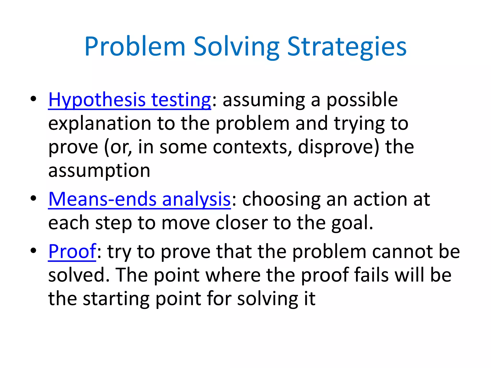 Problem Solving Basics | PPT