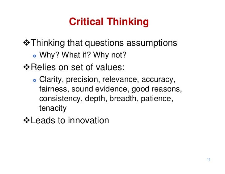 What are assumptions in critical thinking picture