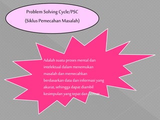 Problem solving cycle psc dan natural history of disease | PPTX