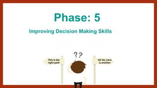 Phase: 5
Improving Decision Making Skills
This is the
right path
Oh No, here
is another
 
