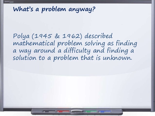 what is problem solving in maths