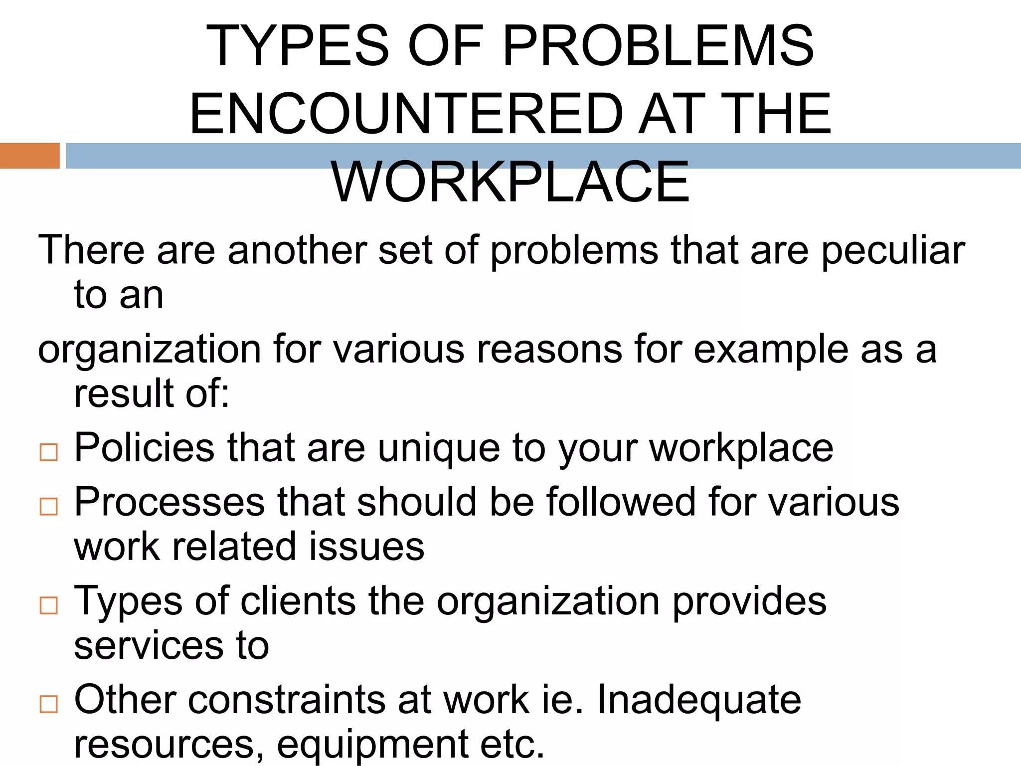 Problem solving in work place | PPTX | Career Advice | Careers