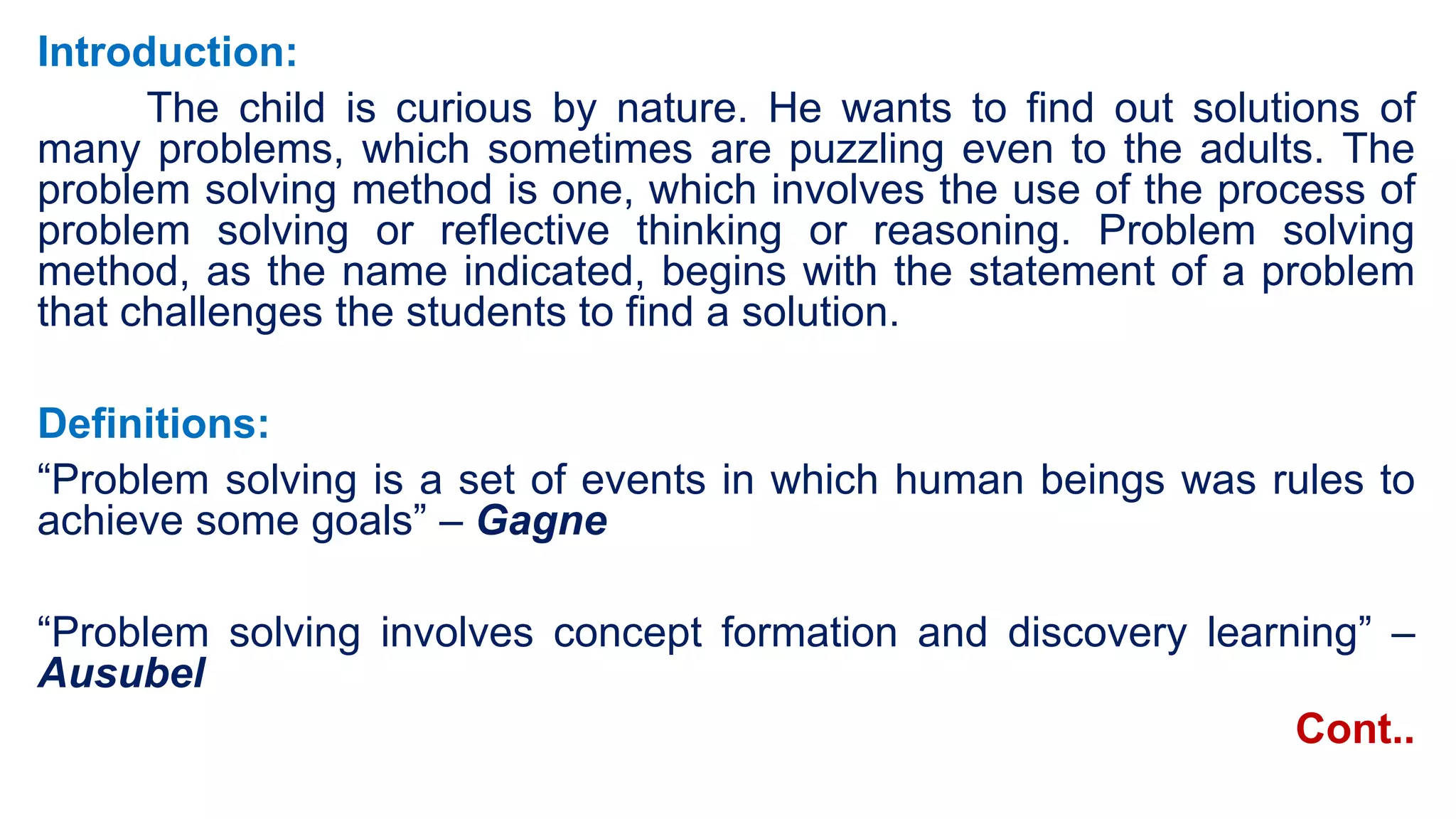 Problem Solving Method | PPT