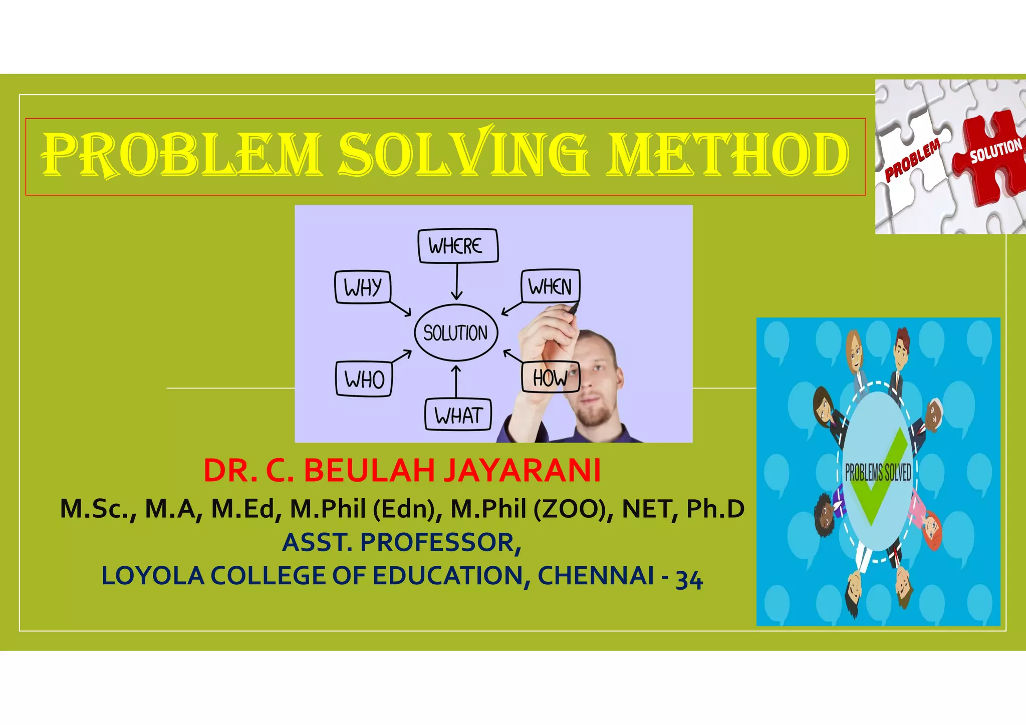 Problem solving method | PPT
