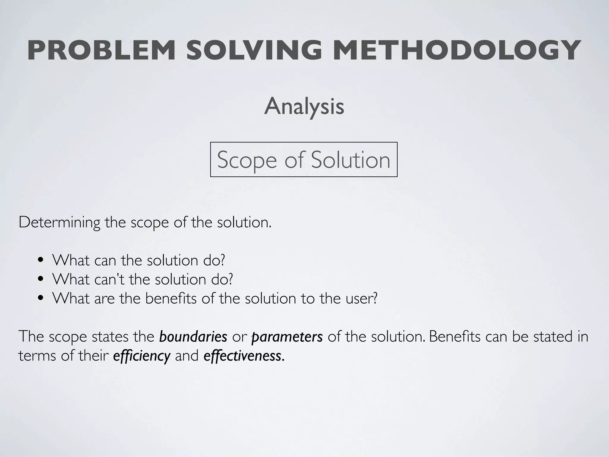 Problem solving methodology | PPT