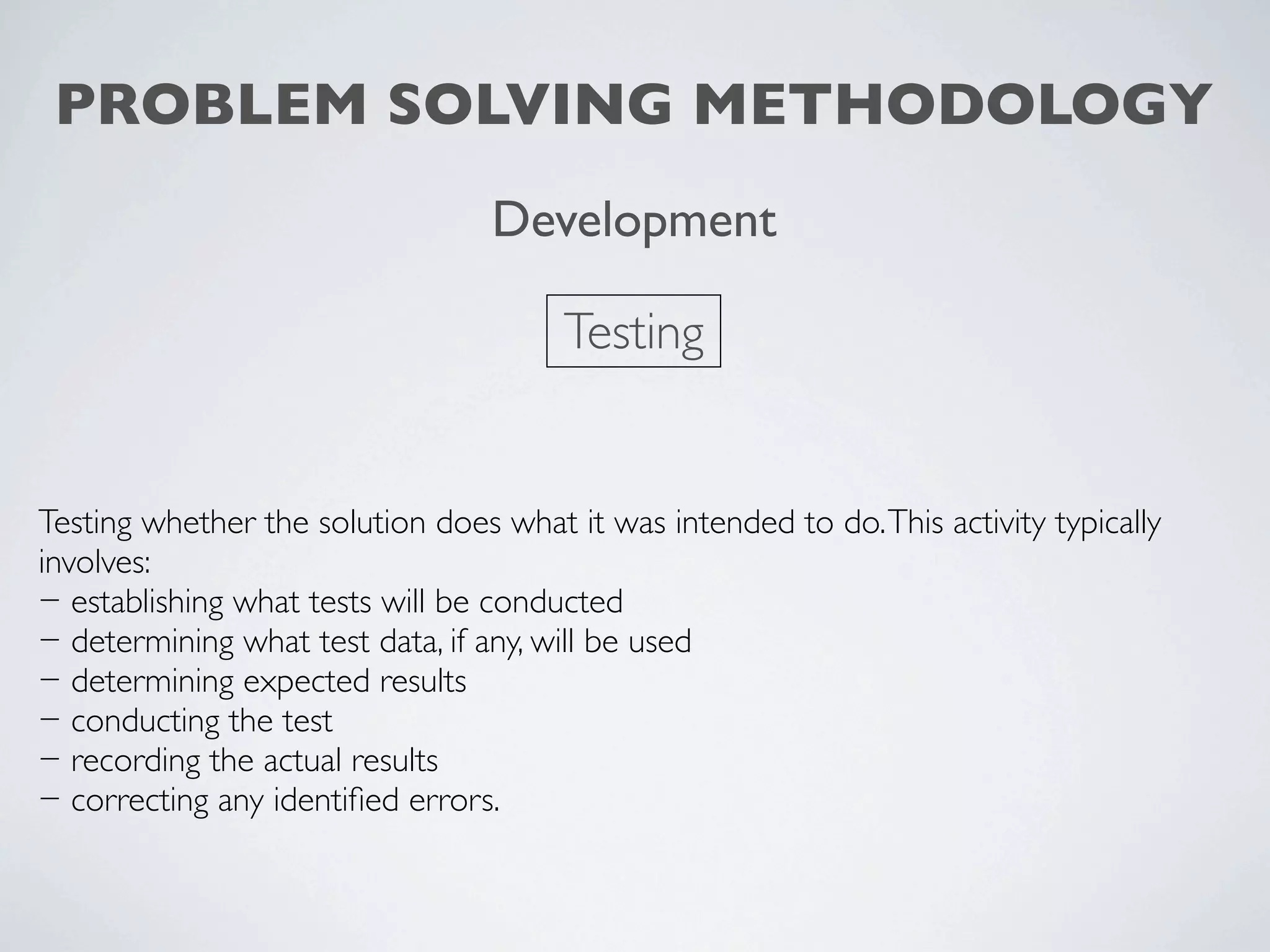 Problem solving methodology | PPT