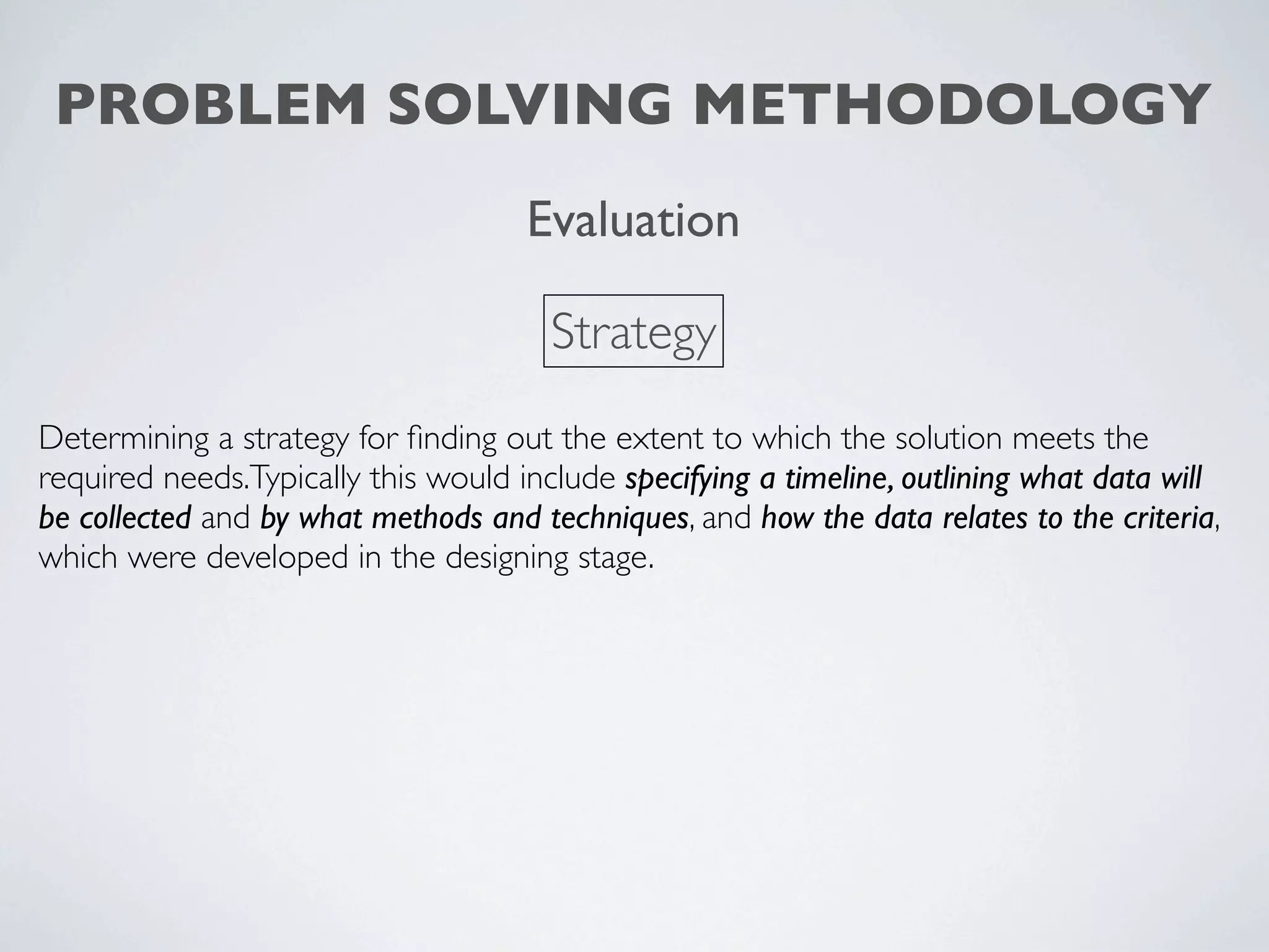 Problem solving methodology | PPT