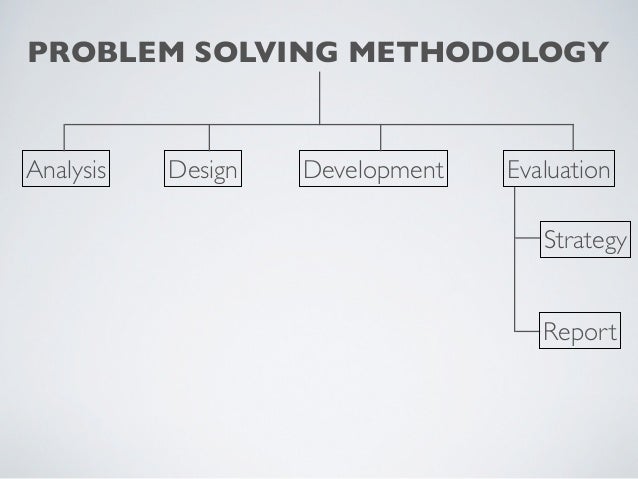 Problem solving methodology
