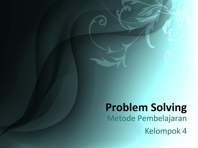 Problem solving ppt | PPT