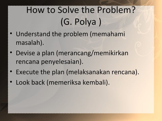 Problem solving ppt | PPT