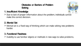 Problem Solving PPT PDF over thinking and problem solving | PPTX