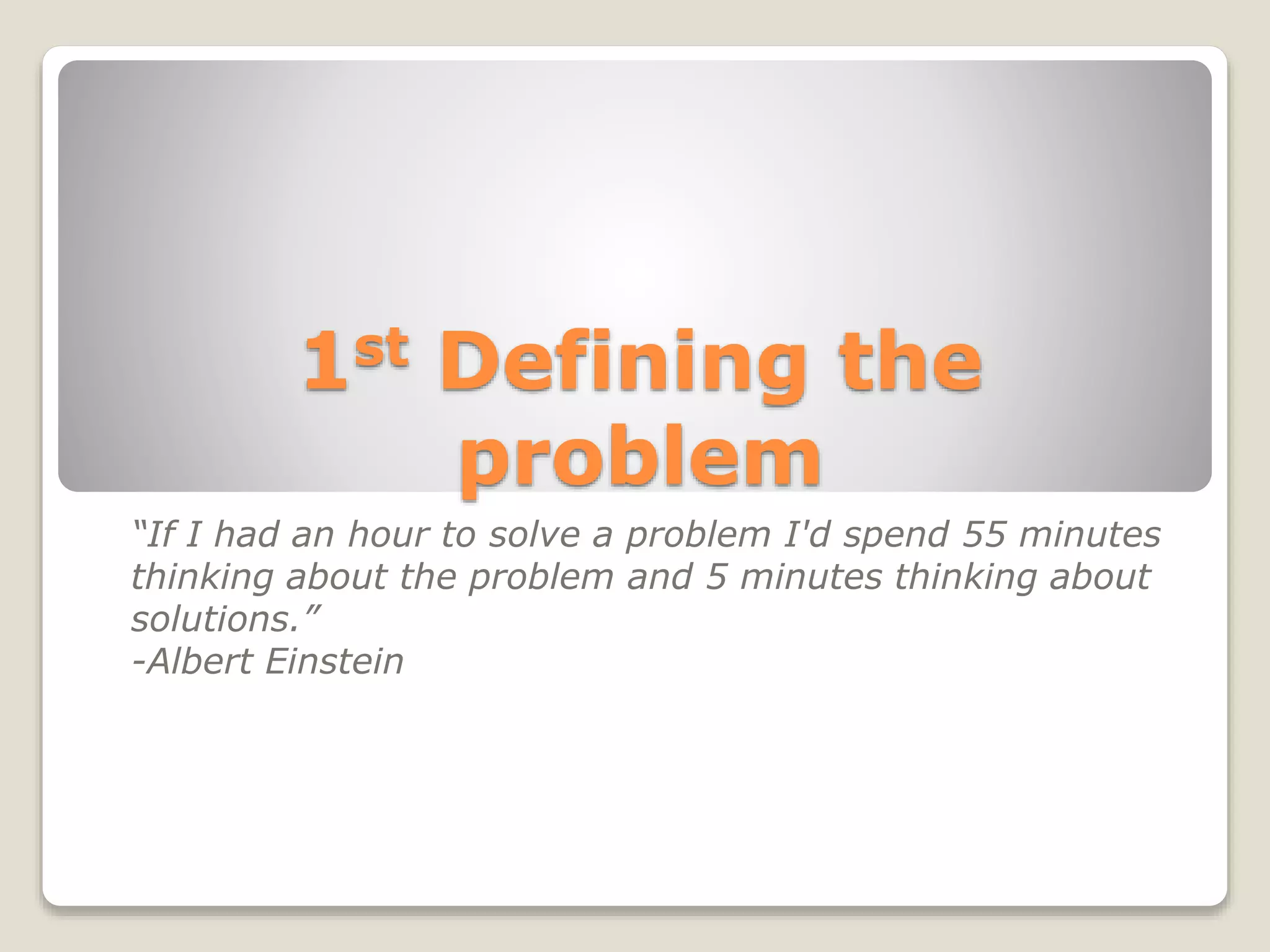 Problem solving skills | PPTX