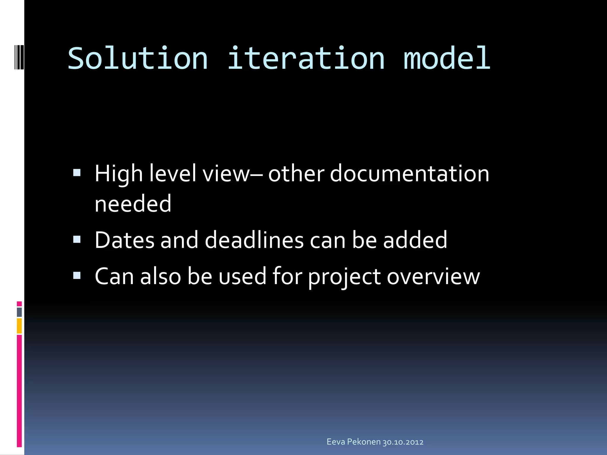 Problem solving solution iteration model (salmiakki) | PPT