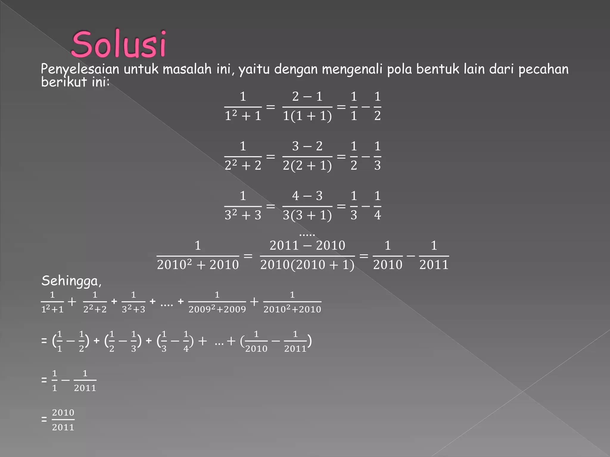 Problem Solving Strategies Finding a Pattern | PPT