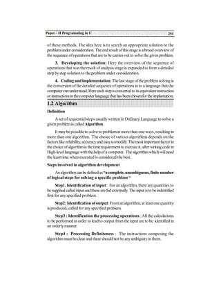 Problem solving techniques in c language | PDF