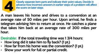 How to Create Problem Solving Test Items | PDF