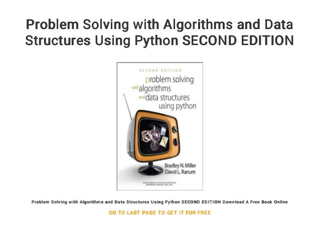 problem solving with algorithms and data structures using python reddit