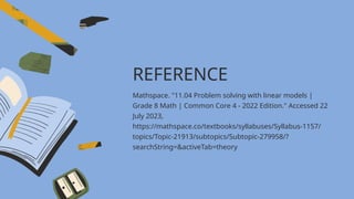 Problem Solving with linear models Education Presentation in Blue Black ...