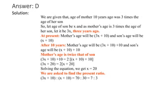 Three Sisters Age Math Problems Problems on Ages ppt.pdf