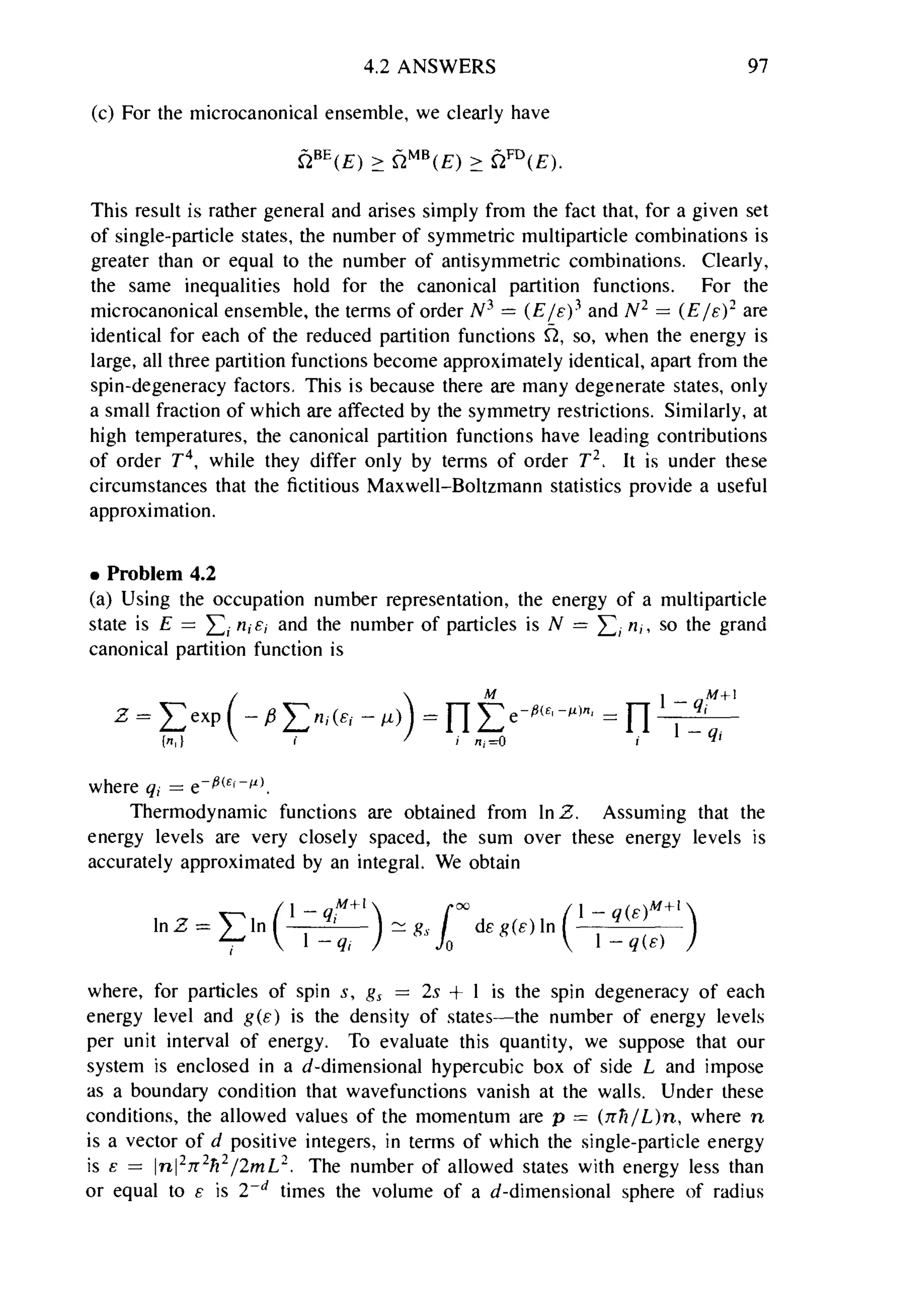 Problems on stat phys
