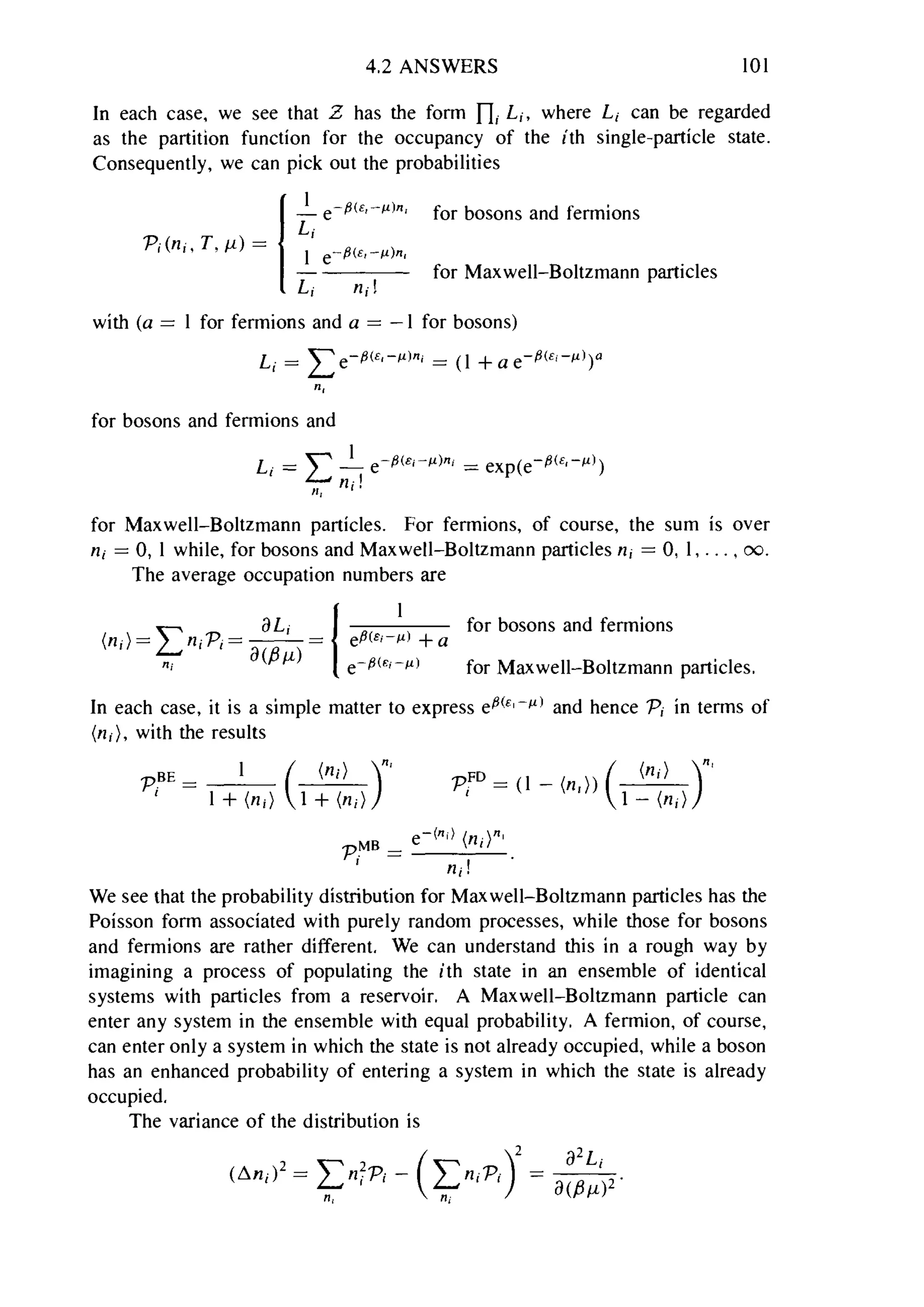 Problems on stat phys