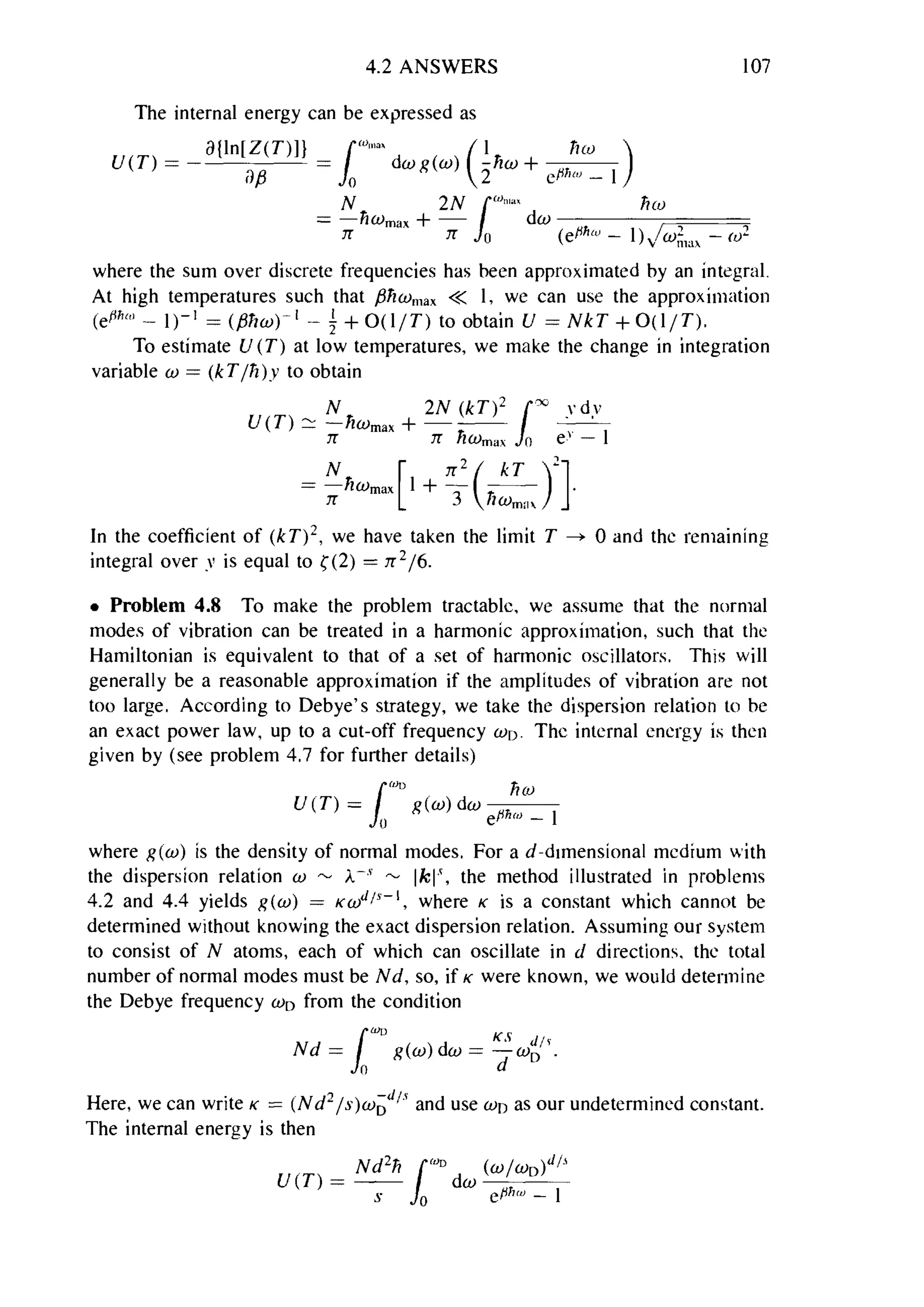 Problems on stat phys