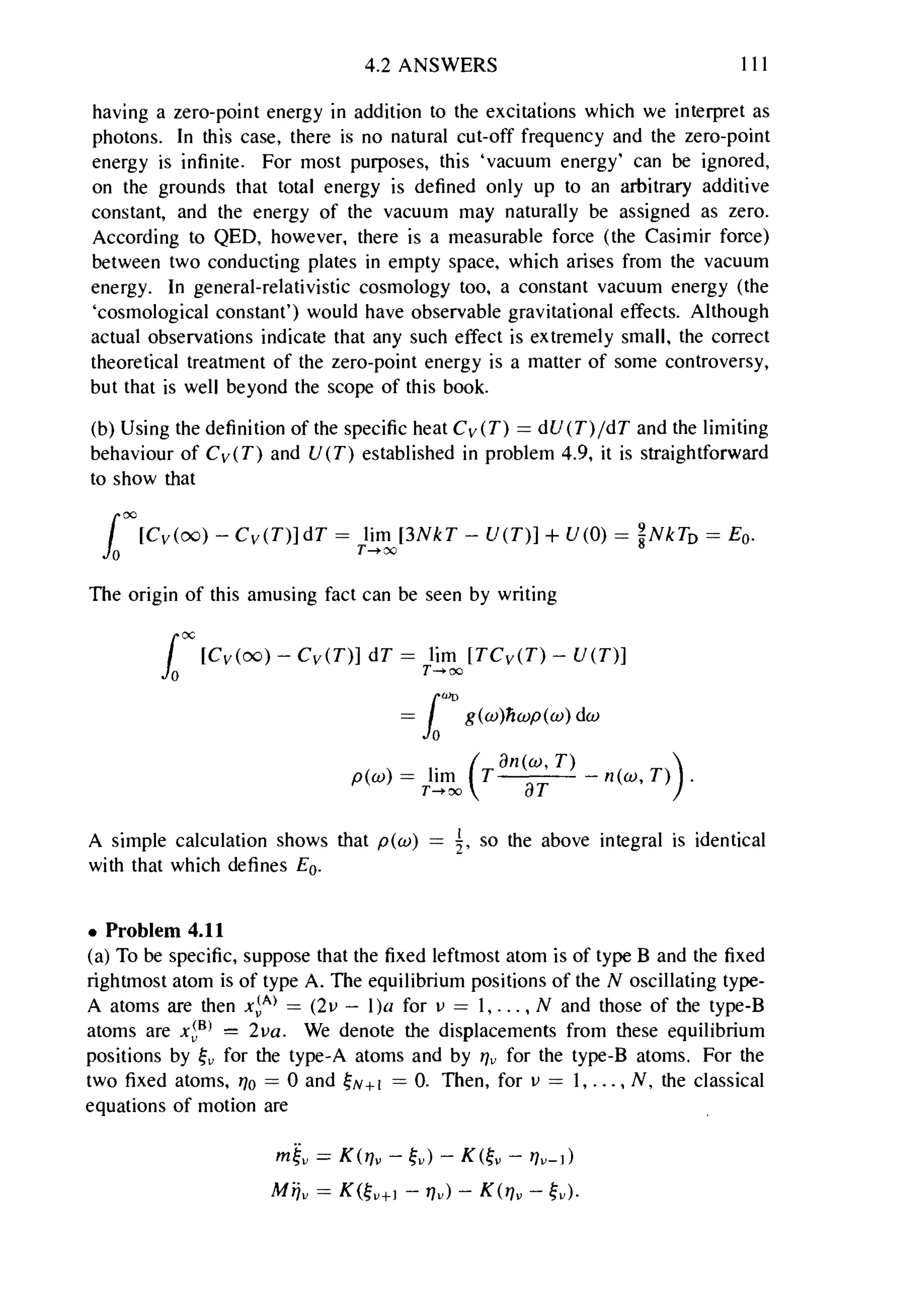 Problems on stat phys