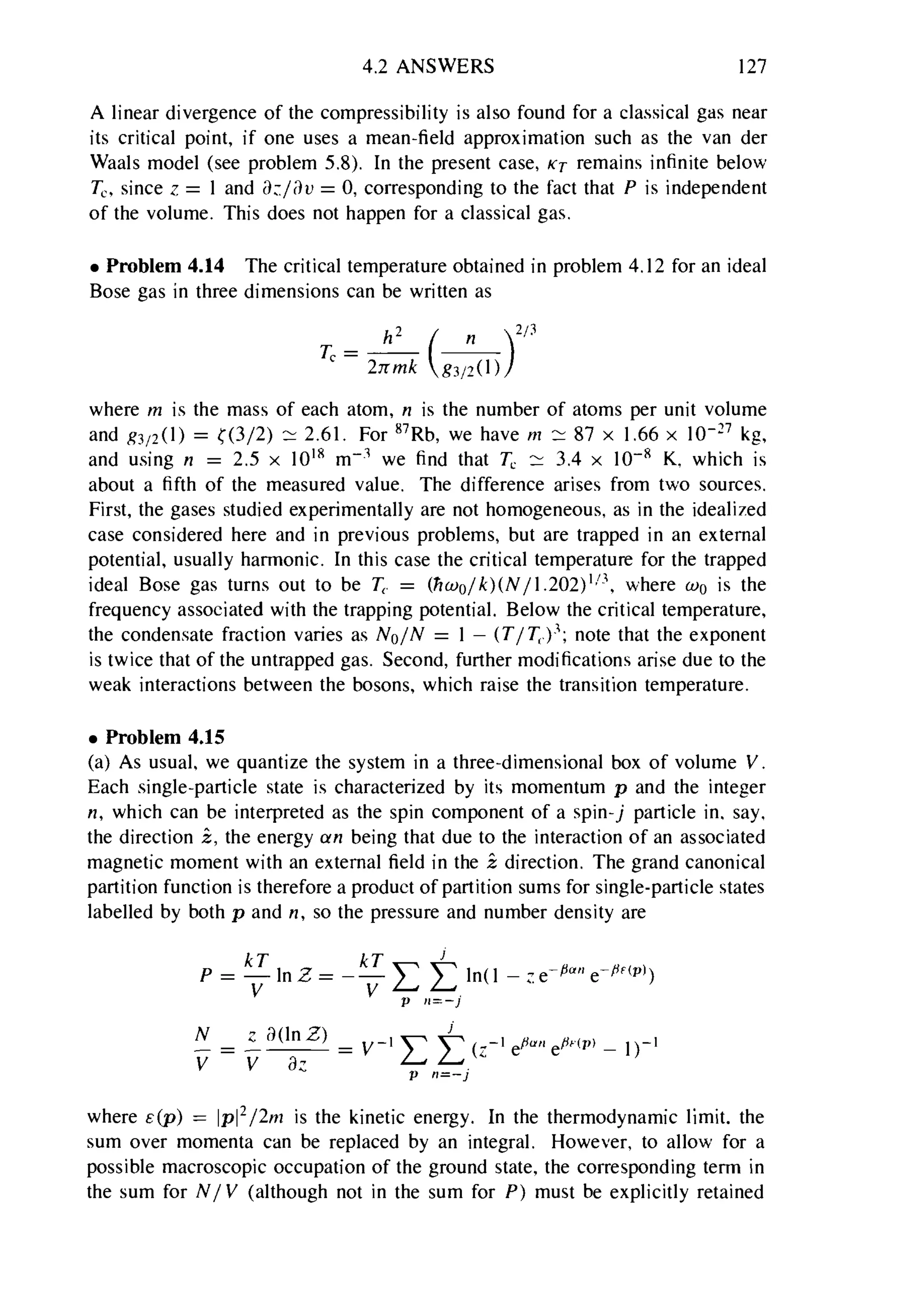 Problems on stat phys