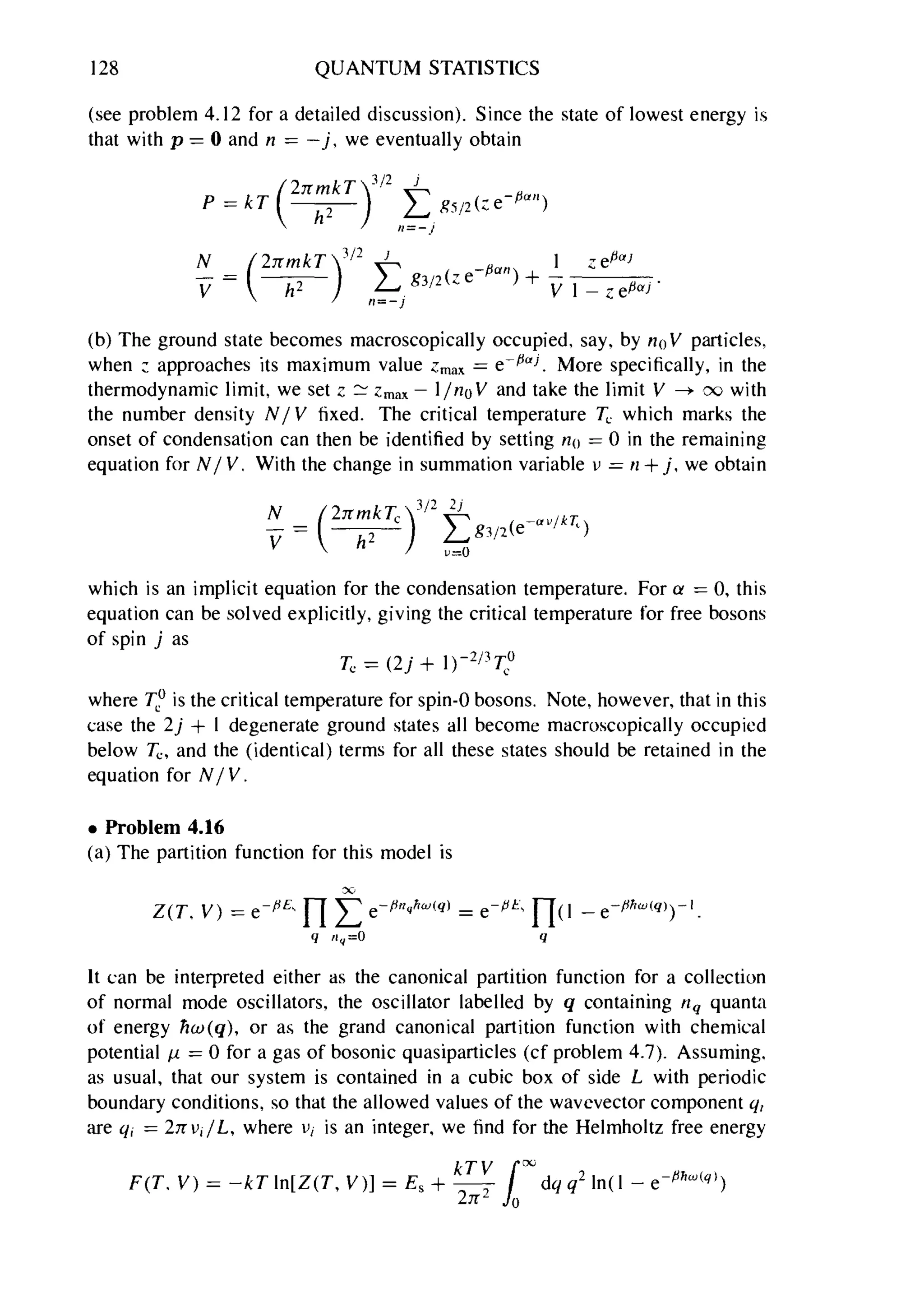 Problems on stat phys