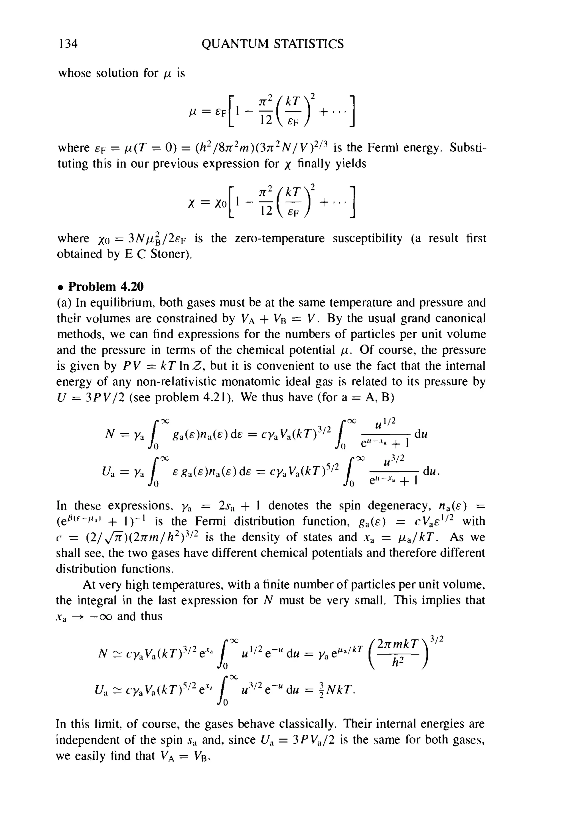 Problems on stat phys