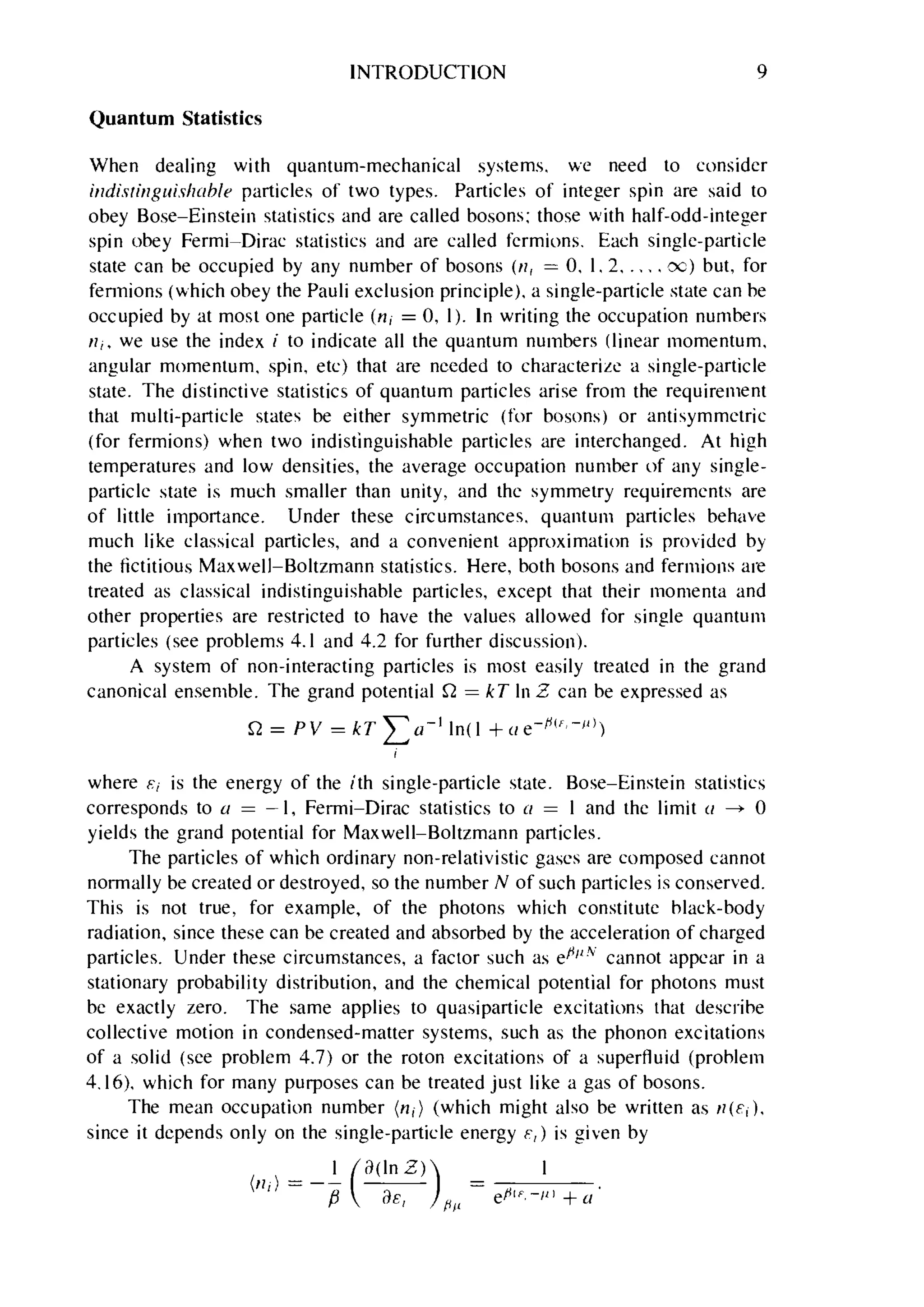 Problems on stat phys