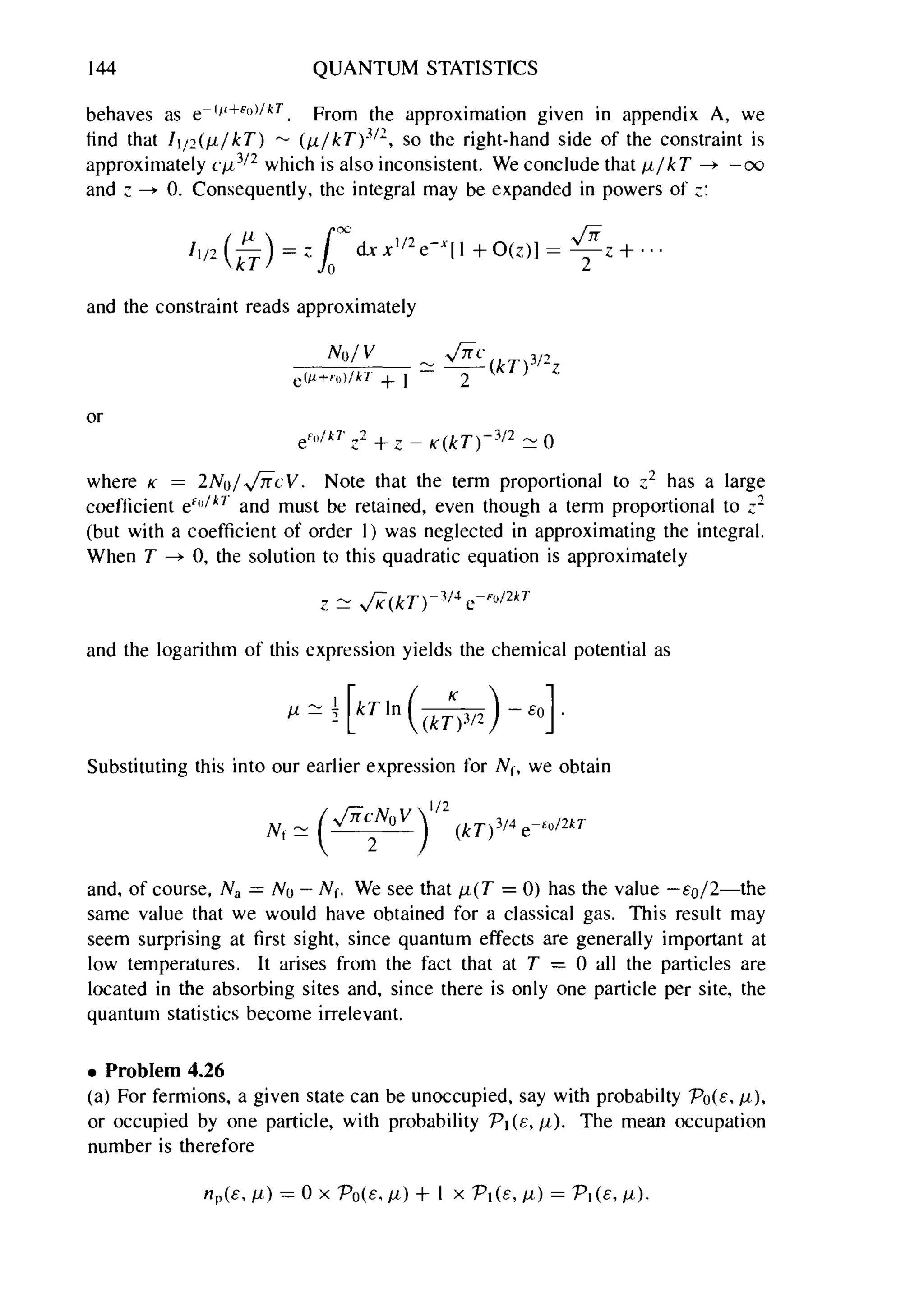Problems on stat phys