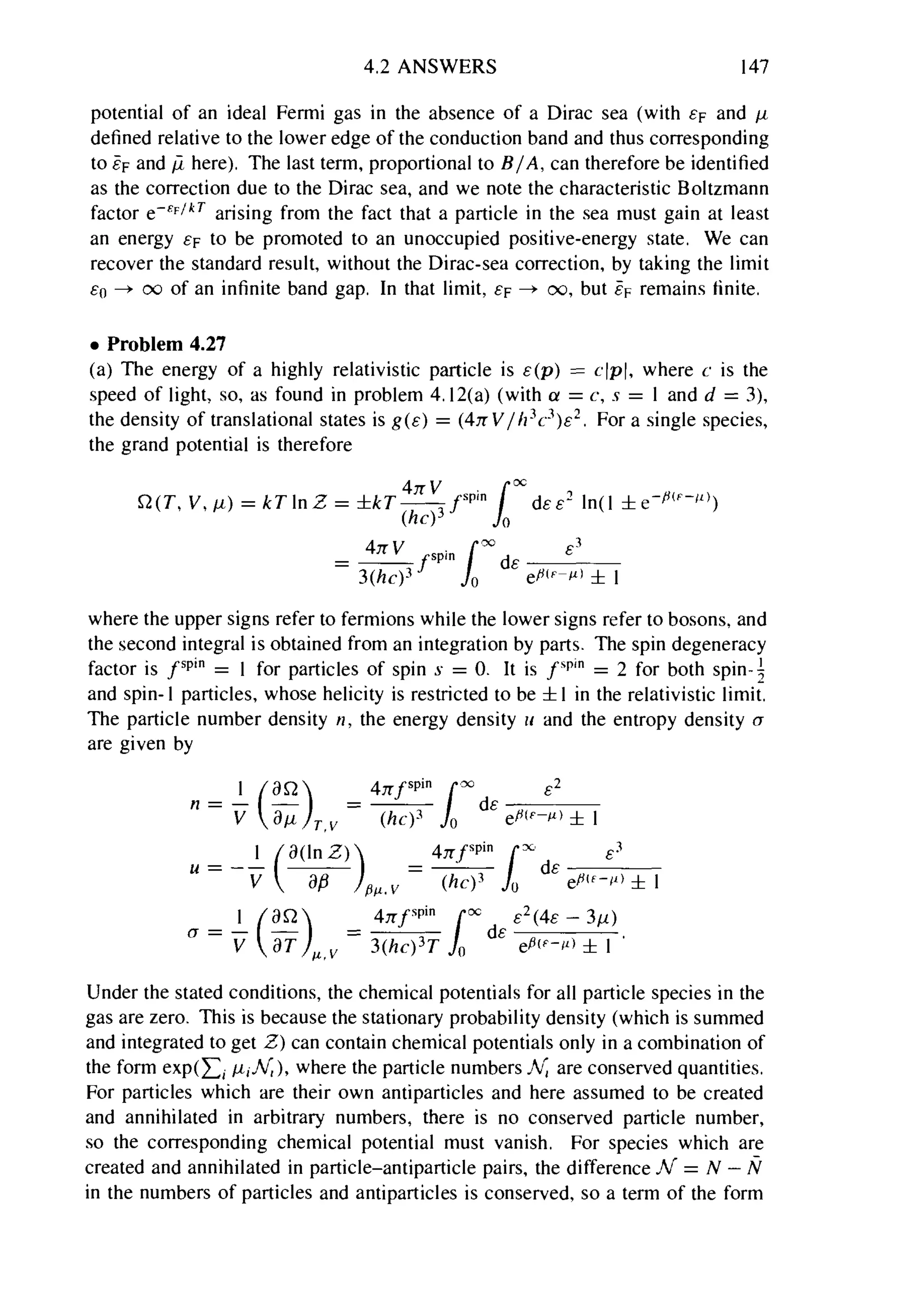 Problems on stat phys