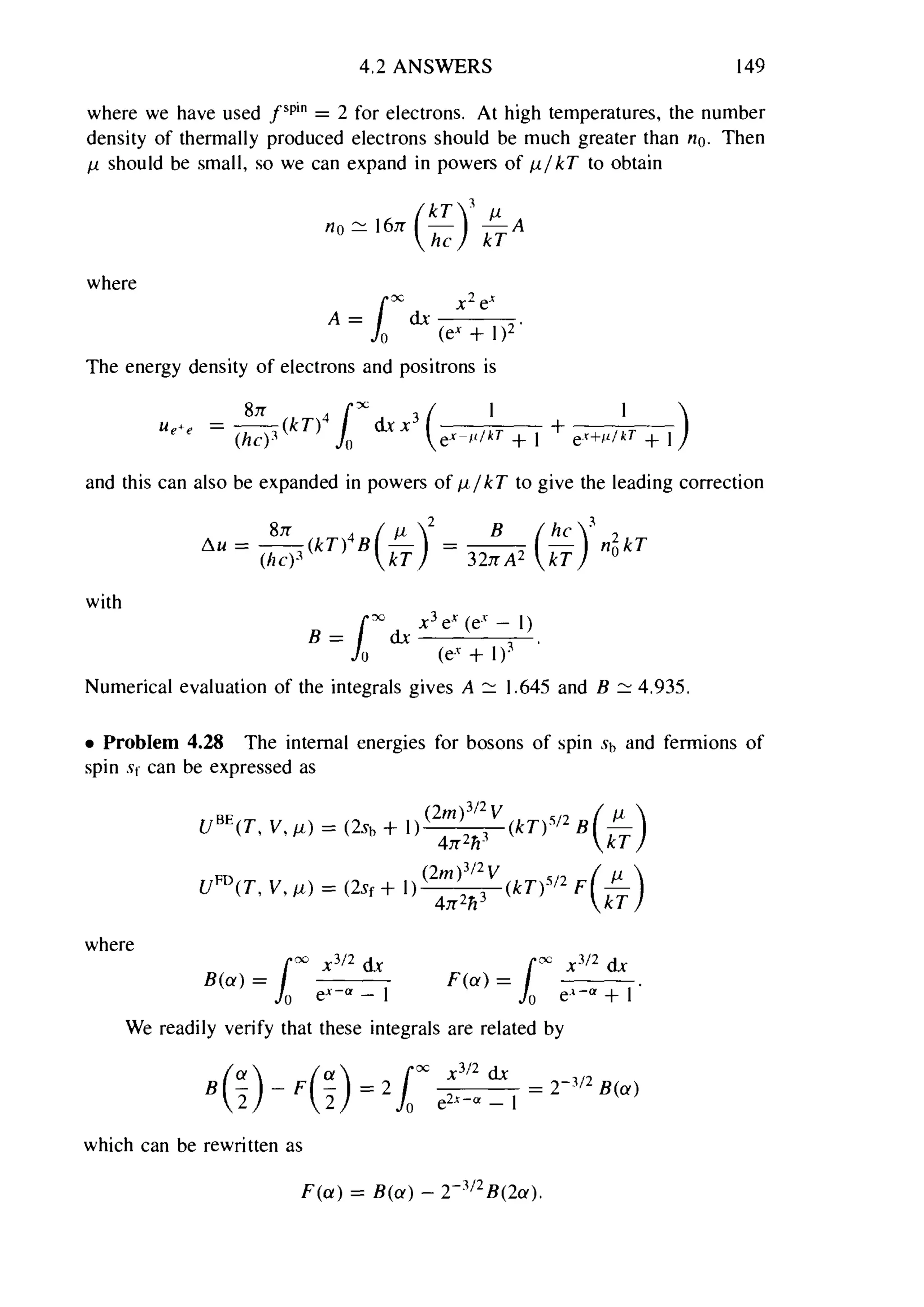 Problems on stat phys