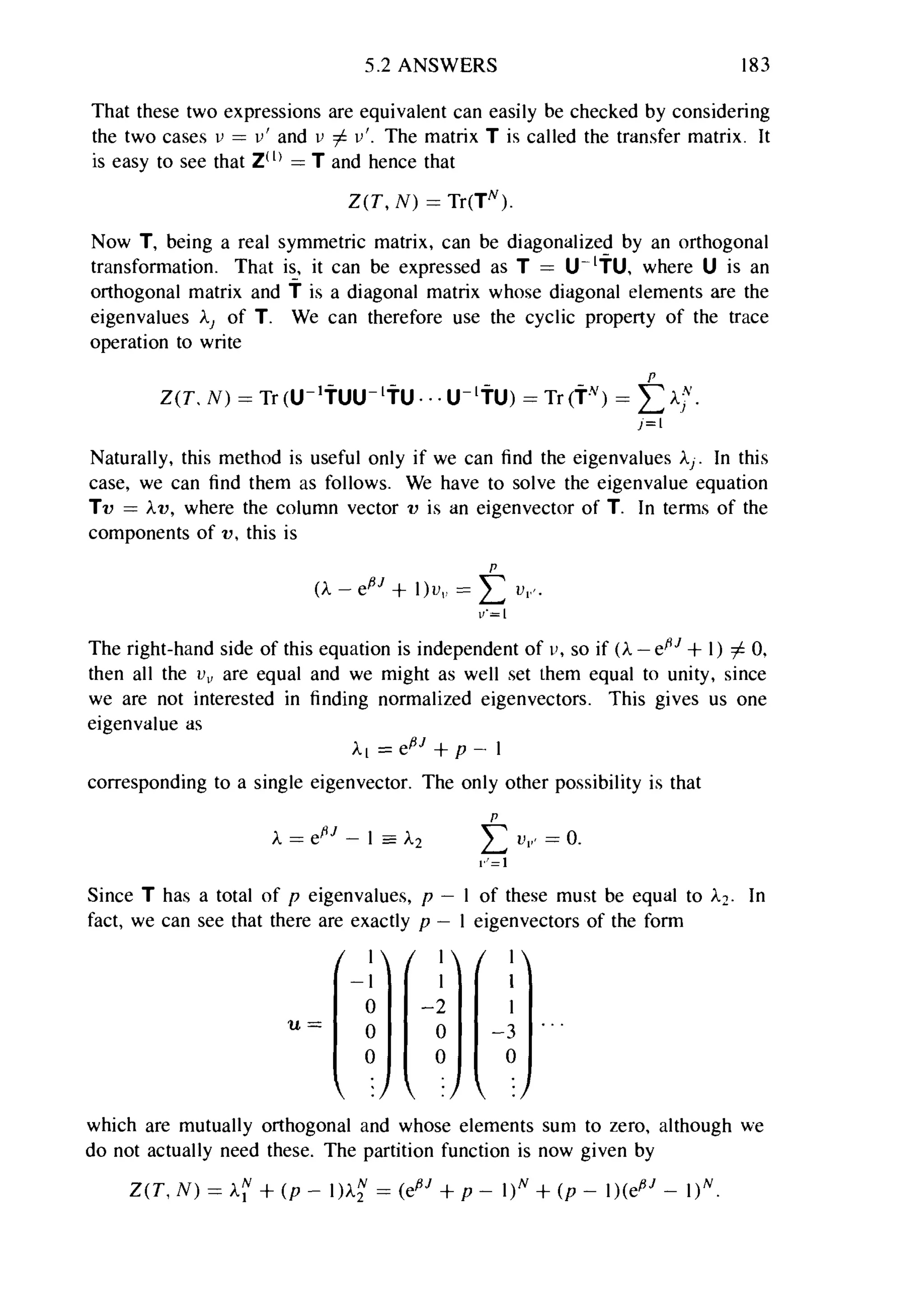 Problems on stat phys