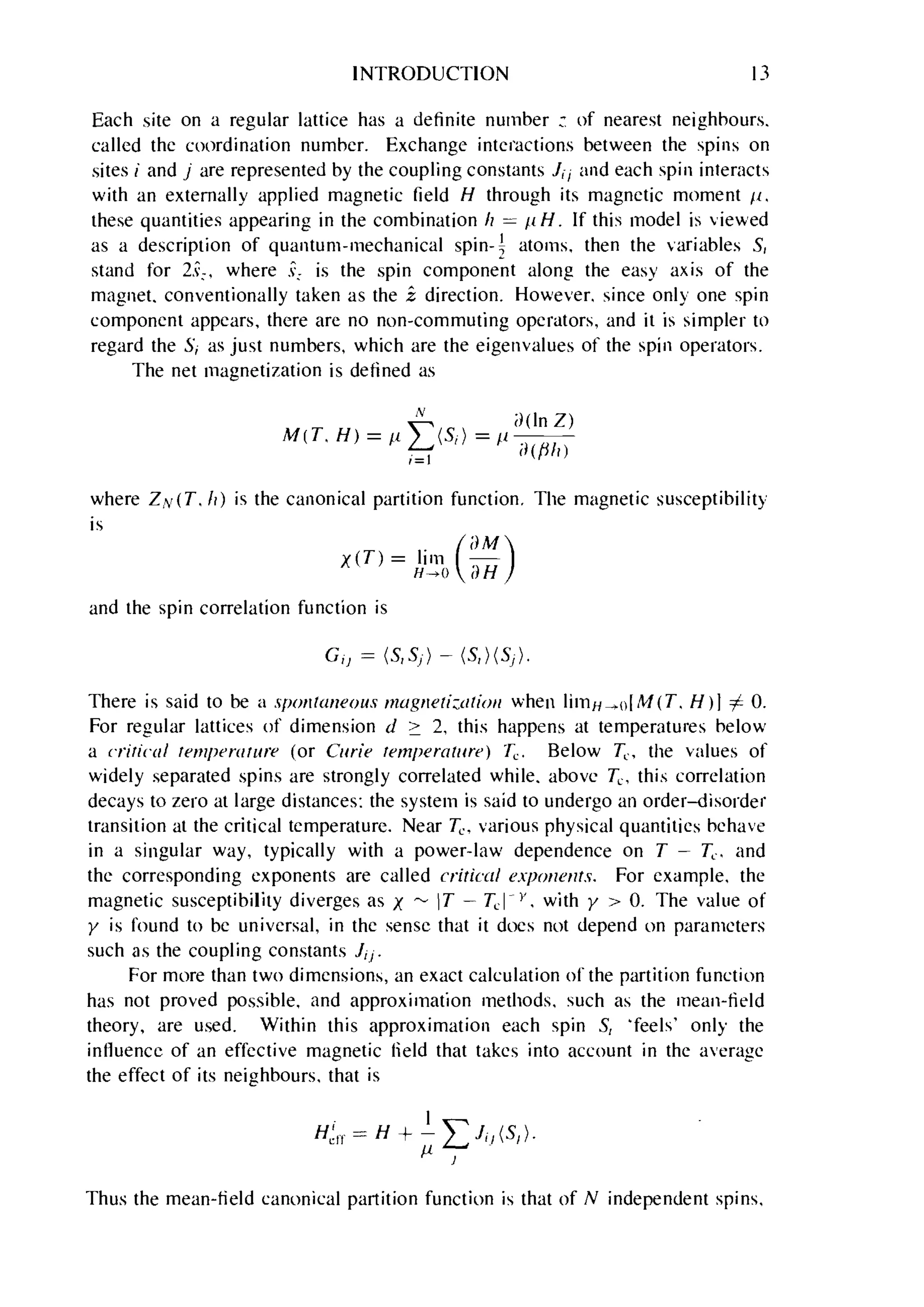 Problems on stat phys