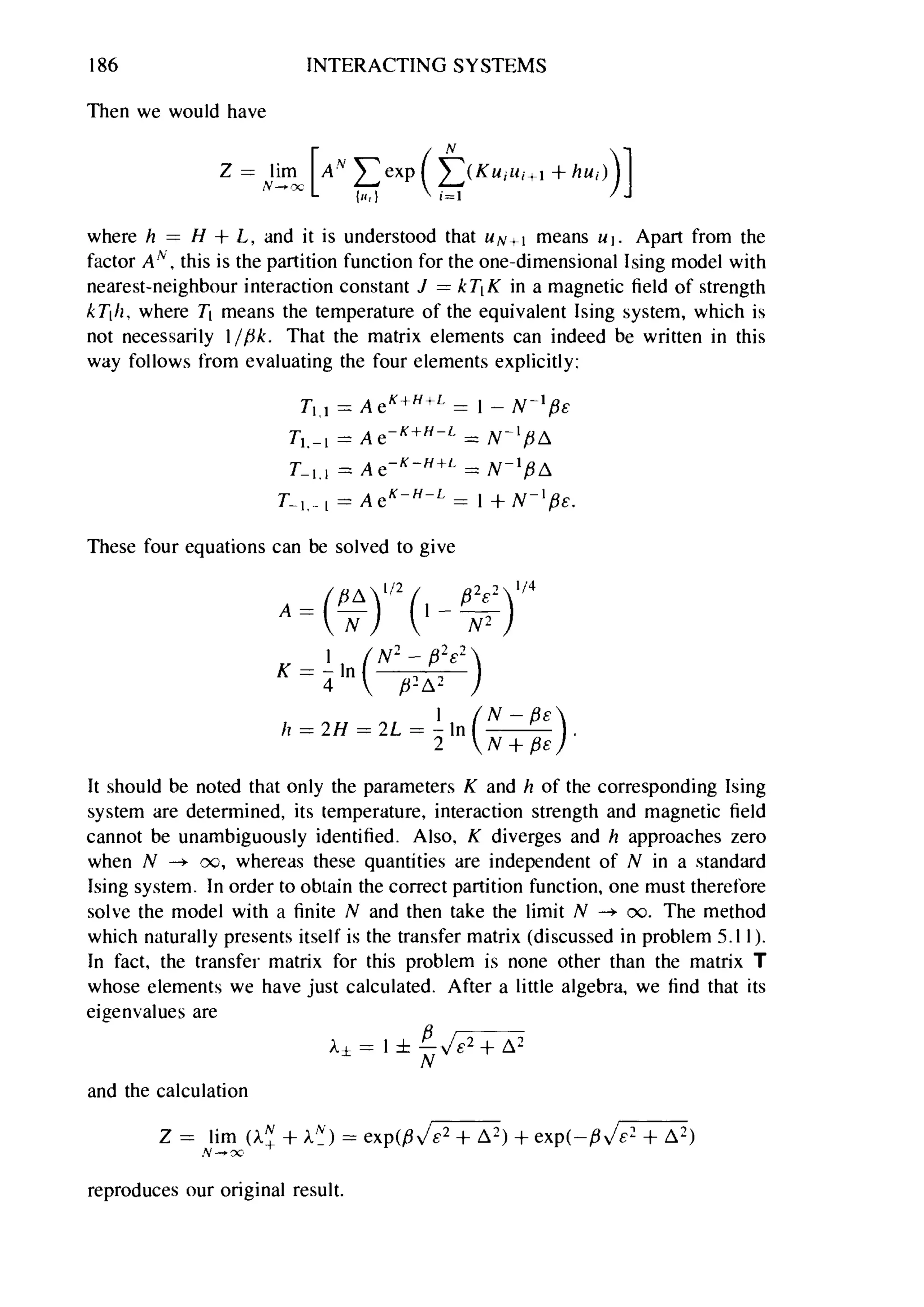 Problems on stat phys