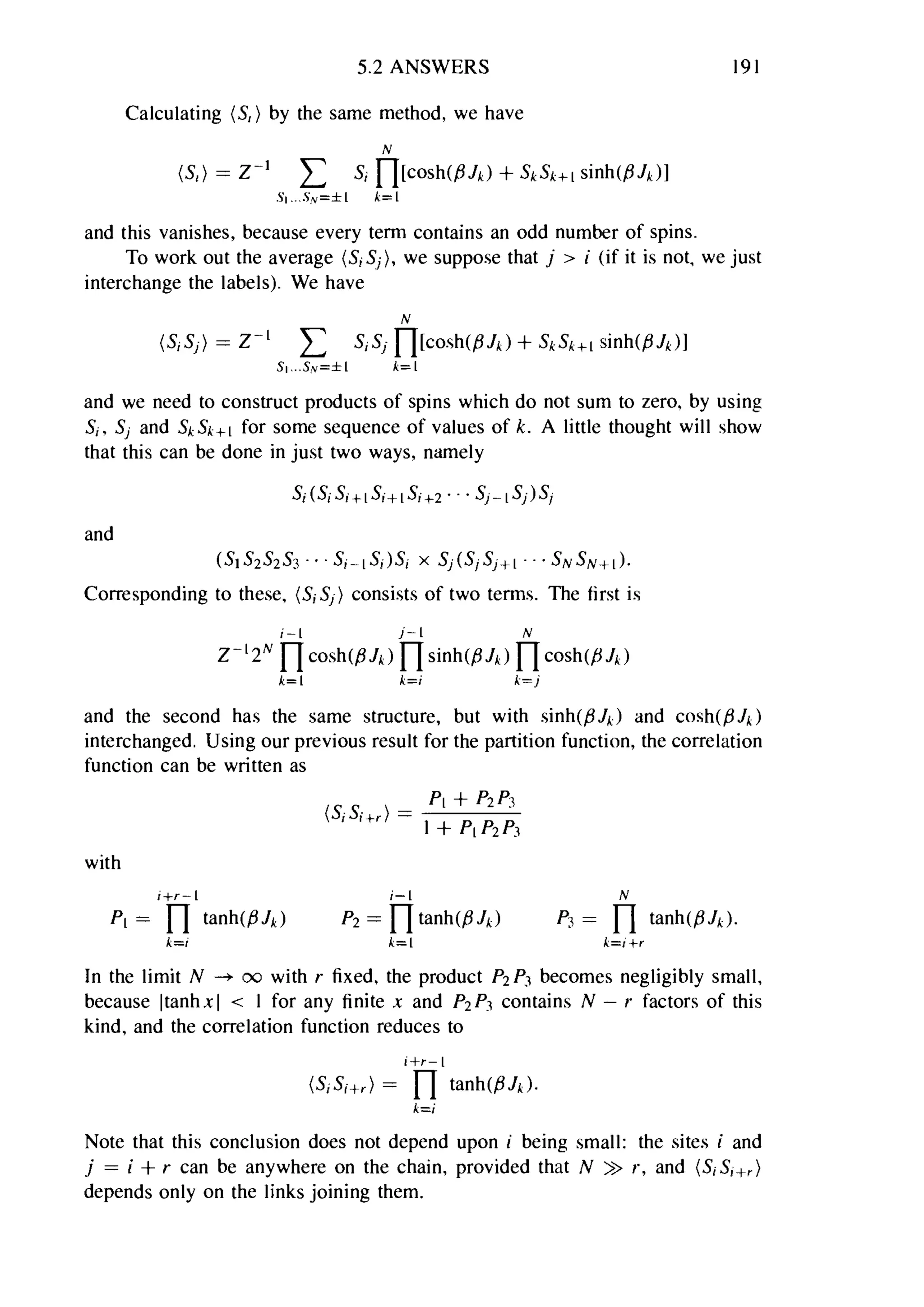 Problems on stat phys