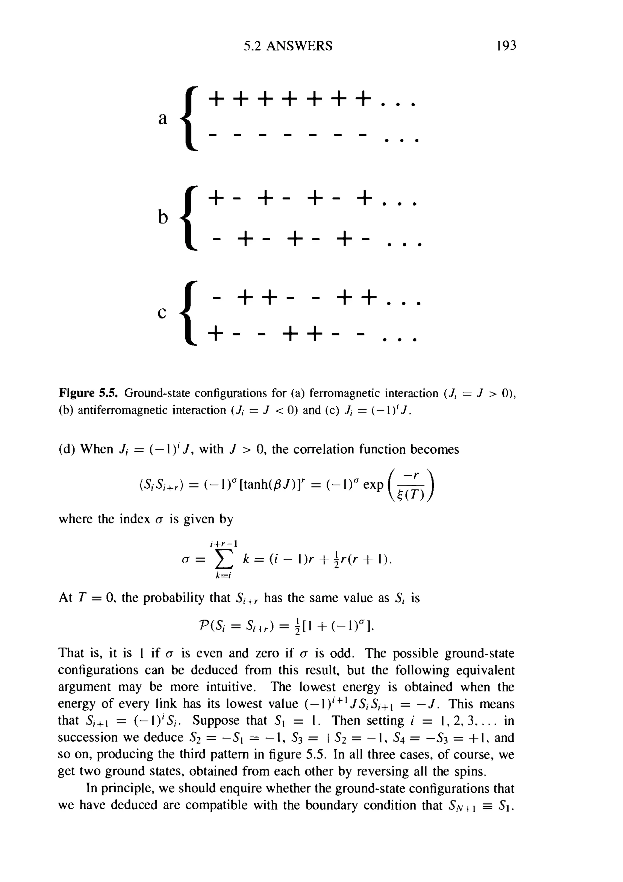 Problems on stat phys