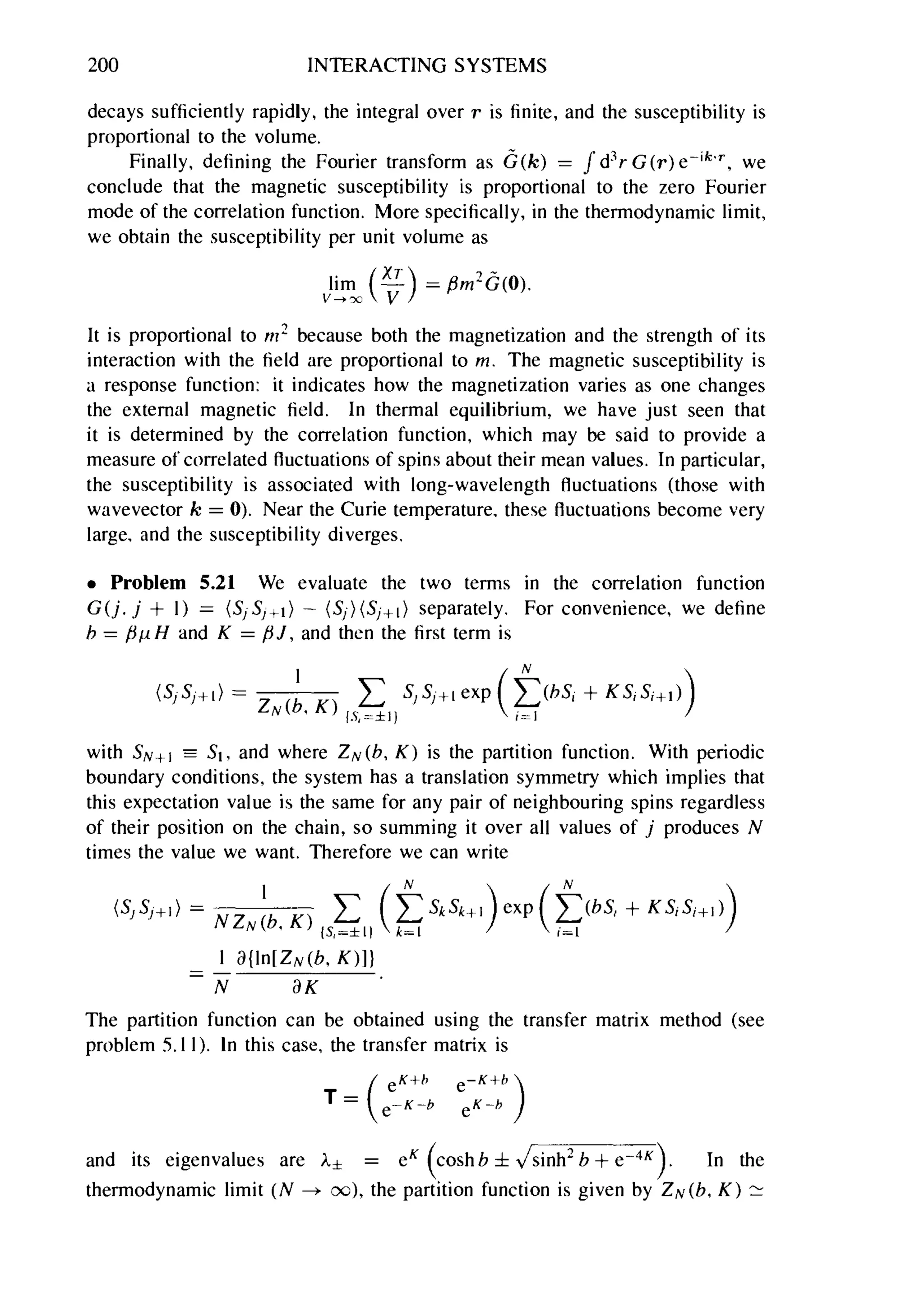 Problems on stat phys