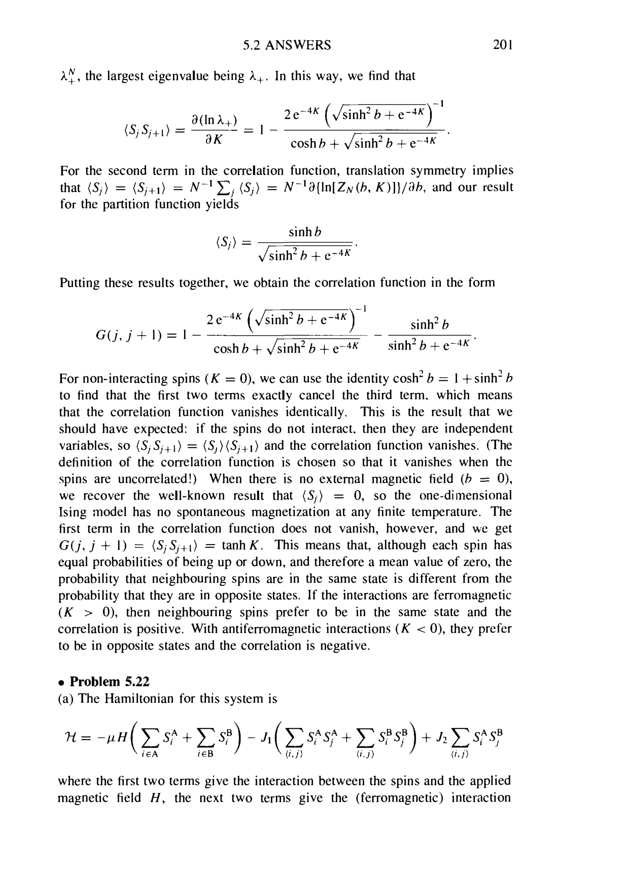 Problems on stat phys