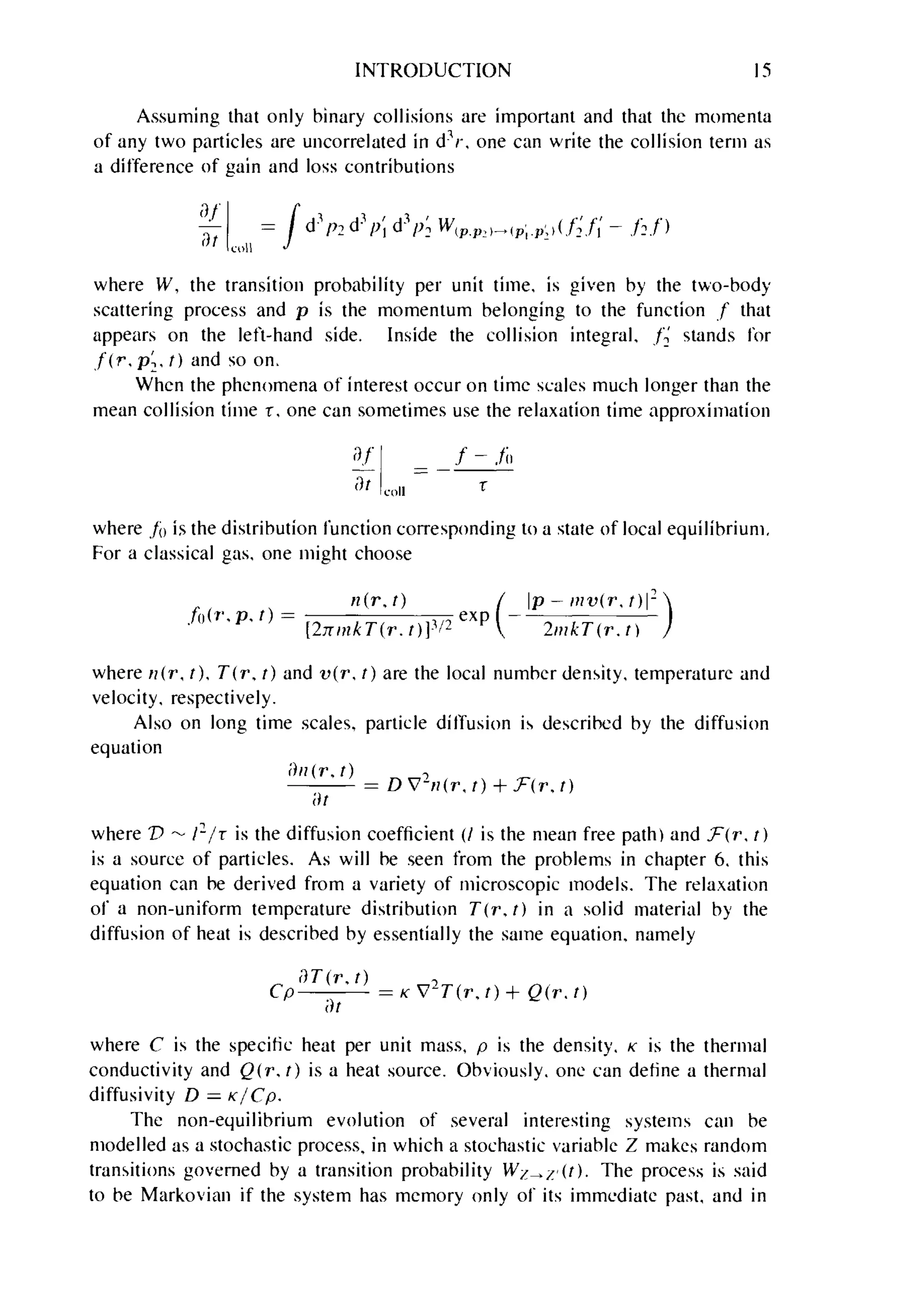 Problems on stat phys