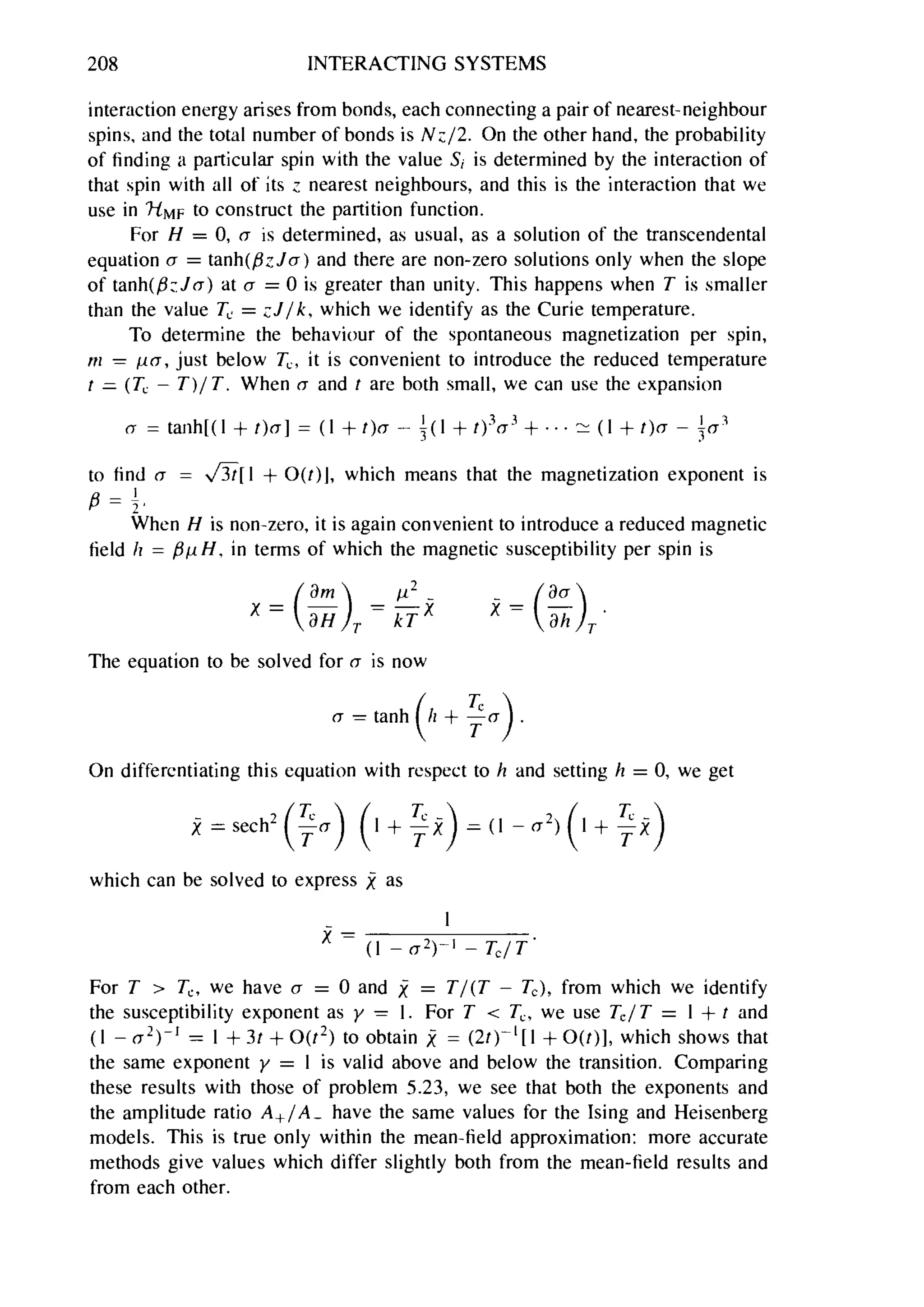 Problems on stat phys