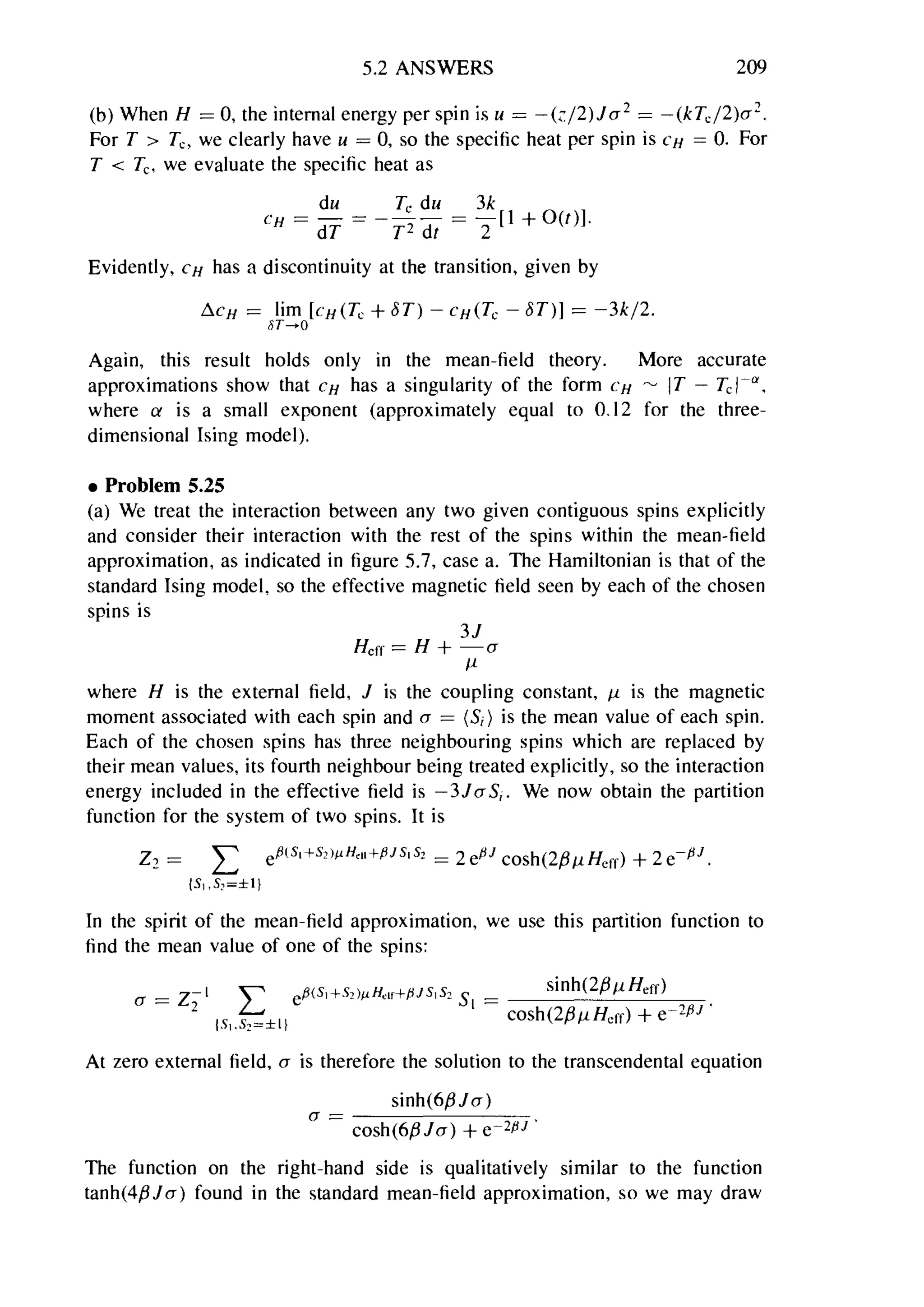 Problems on stat phys
